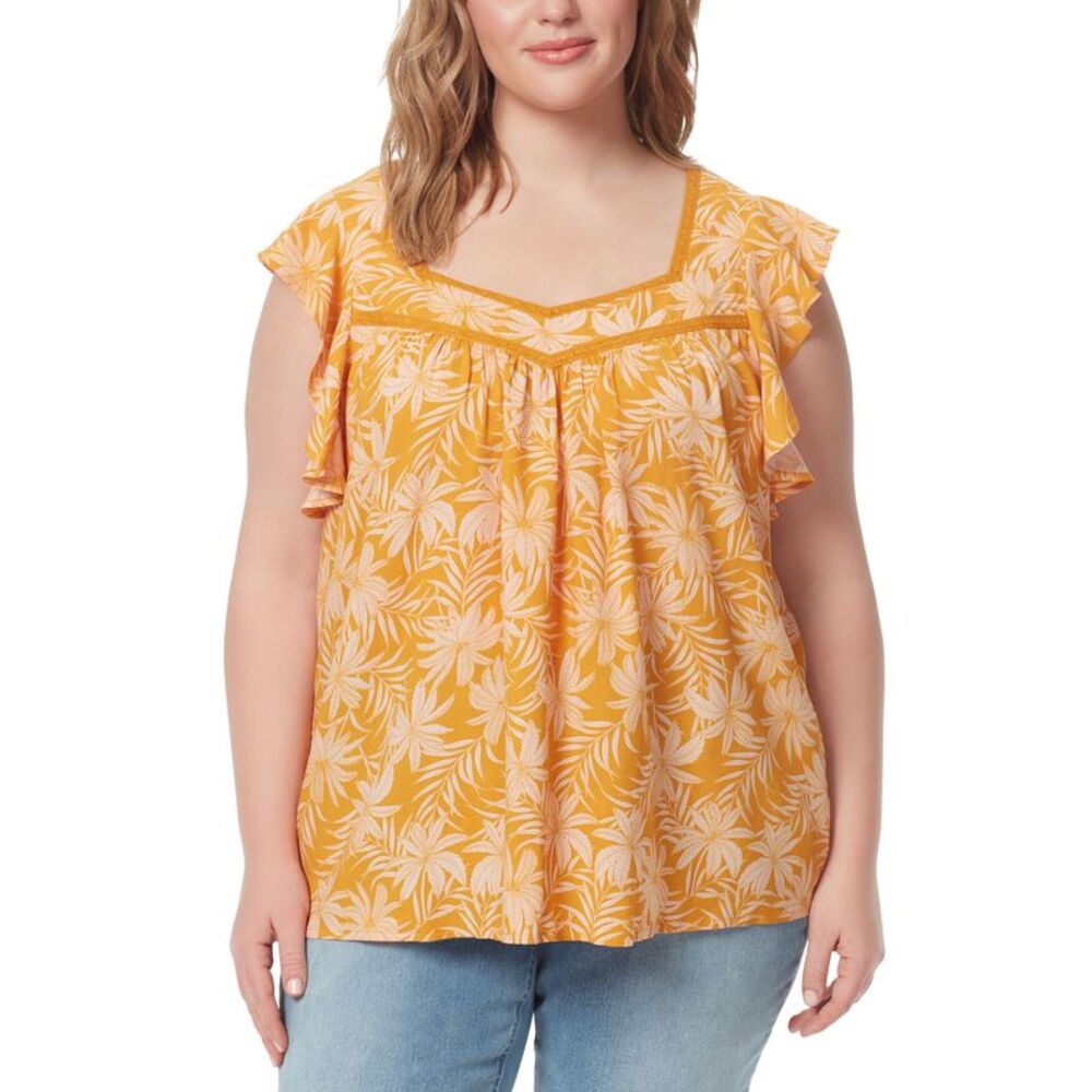 Jessica Simpson Trendy Plus Lauryn Sweetheart Top - Picture 1 of 3